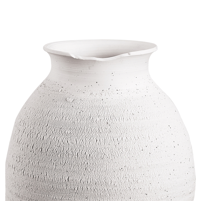 Zeb Indoor Ceramic Vase Matte White