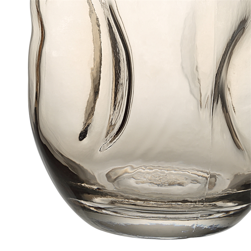 Tawny Indoor Mouth Blown Glass Glass Vase Beige