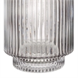 Amiens Indoor Mouth Blown Glass Glass Vase Gray Fluted