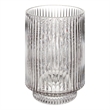 Amiens Indoor Mouth Blown Glass Glass Vase Gray Fluted