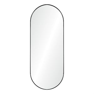 Ammar 60&quot Tall Oval Wall Mirror Black