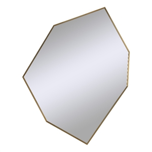 Devika 41&quot Tall Irregular Wall Mirror Yellow