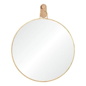 Kinsley 49&quot Tall Round Wall Mirror Yellow