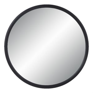 Namur 36&quot Tall Round Mirror Matte Black