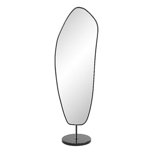 Arlon 70&quot Tall Irregular Mirror Matte Black
