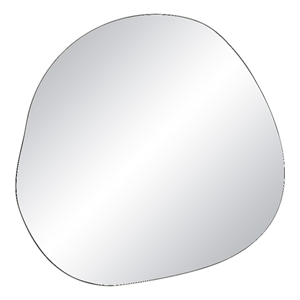 Donna 45.25&quot Tall Irregular Wall Mirror Gray