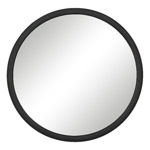 Olica 40&quot H x 40&quot W Wall Mirror Black