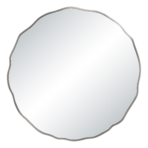 Knox 40&quot H x 40&quot W Wall Mirror Silver
