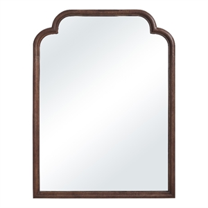 Octavian 40&quot H x 30&quot W Wall Mirror Walnut