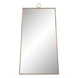 Ariadne 42&quot Tall Rectangular Mirror Burnished Brass