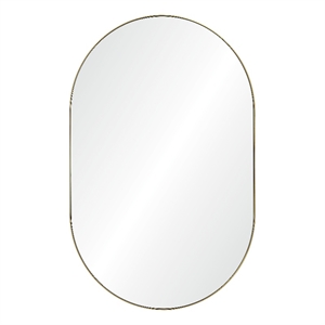 Beckah 40&quot Tall Oval Wall Mirror Yellow