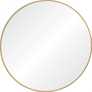 Alegre 30&quot Tall Round Wall Mirror Yellow