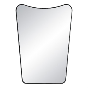 Kateri 28&quot Tall Irregular Wall Mirror Black