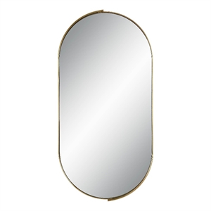 Aleah 40&quot Tall Oval Wall Mirror Yellow