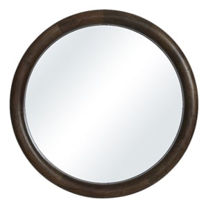Floresta 40&quot H x 40&quot W Wall Mirror Dark Walnut