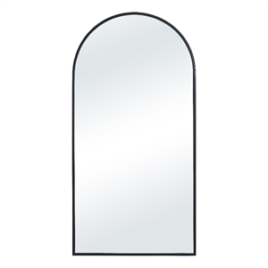Waren 40&quot H x 20&quot W Wall Mirror Matte Black