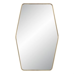 Mocha 40&quot Tall Rectangular Mirror Satin Brass