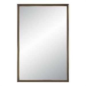 Sandcastle 36&quot Tall Rectangular Mirror Antique Brushed Brass