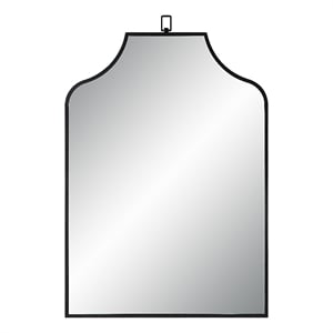 Breda 45&quot Tall Recatangular Arch Mirror Matte Black