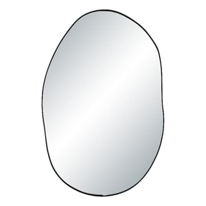 Messini 30&quot H x 20&quot W Wall Mirror Black