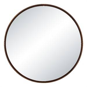 Cabiria 36&quot H x 36&quot W Wall Mirror Brown