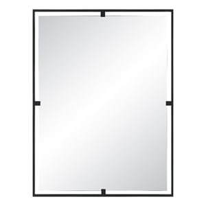 Marco 40&quot Tall Rectangle Wall Mirror Black