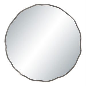 Cerro 30&quot H x 30&quot W Wall Mirror Silver