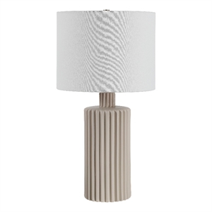 Lina 24.75&quot Height Table Lamps Beige
