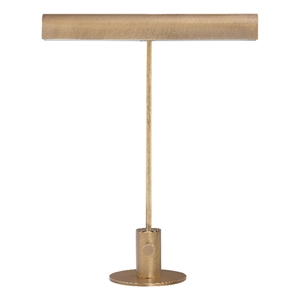 Storn 20.25&quot Tall Vintage Brass Iron Table Lamp with Tube Iron Shade
