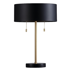 Gillian 17&quot Length Table Lamp Black