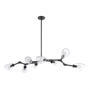 Camino 7.75&quot Length Ceiling Fixture BLACK