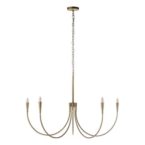 Luzon 90&quot Height Ceiling Fixture Plated Dark Antique Brushed Brass