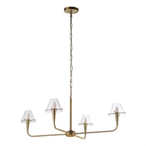 Maite 78&quot Height Ceiling Fixture Plated Dark Antique Brushed Brass