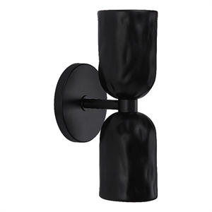 Alessia 11.2&quot Powder Coated Matte Black 2-Light Wall Sconce
