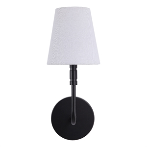 Andi 14.5&quot Matte Black 1-Light Wall Sconce