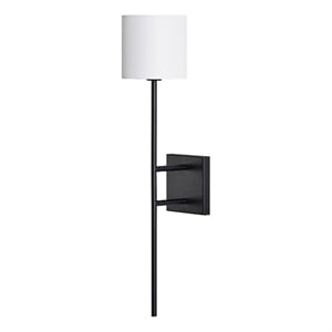 Eunices 24&quot Length Wall Sconce Black and White