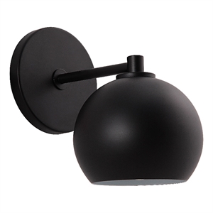 Atia 7.5&quot Powder Coated Matte Black 1-Light Wall Sconce