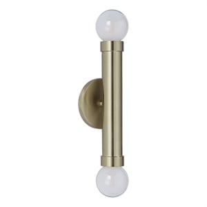 Dasia 12&quot Burnished Brass 2-Light Wall Sconce