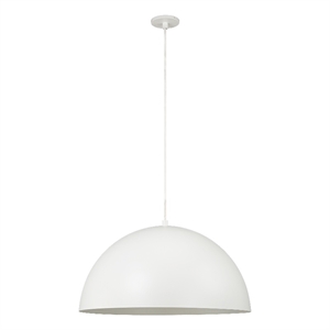 Ozona 27.5&quot Wide 1-Light Chandelier Matte Off White