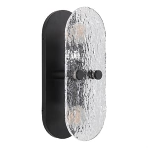 Noci 12&quot 2-Light Wall Sconce Black