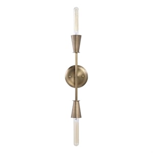Mariana 17.25&quot Dark Antique Brushed Brass 2-Light Wall Sconce