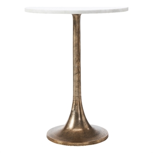 Amalya Indoor Aluminum Table Antique Brass