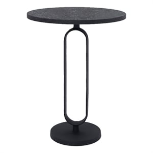Eryx Indoor Cast Aluminum Side Table Matte Black