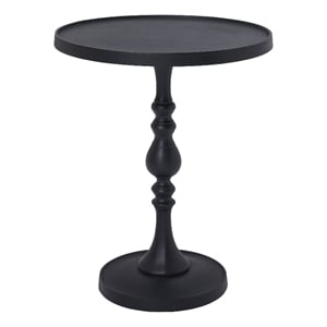 Yates Indoor Cast Aluminum Side Table Matte Black