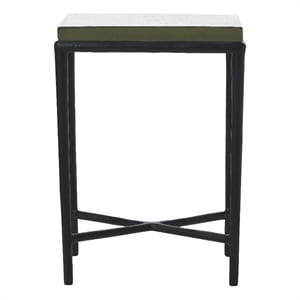 Aria Indoor Cast Aluminum Side Table Black