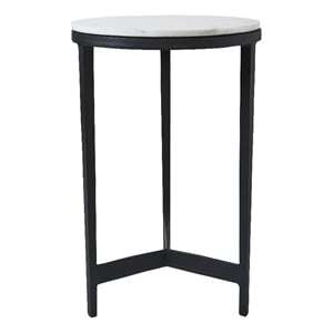 Arryn Indoor Cast Aluminum Side Table Black