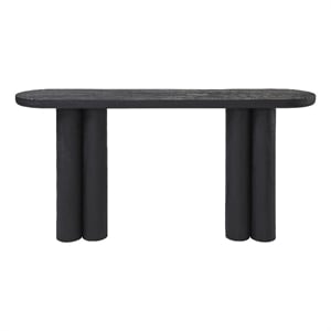 Dayna Indoor Mango Wood Console Table Black