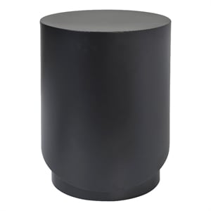 Domus Indoor Iron Sheet Indoor/Outdoor Side Table Matte Black