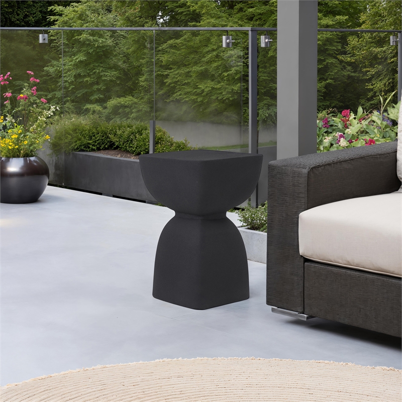 Frans Outdoor Side Table Black