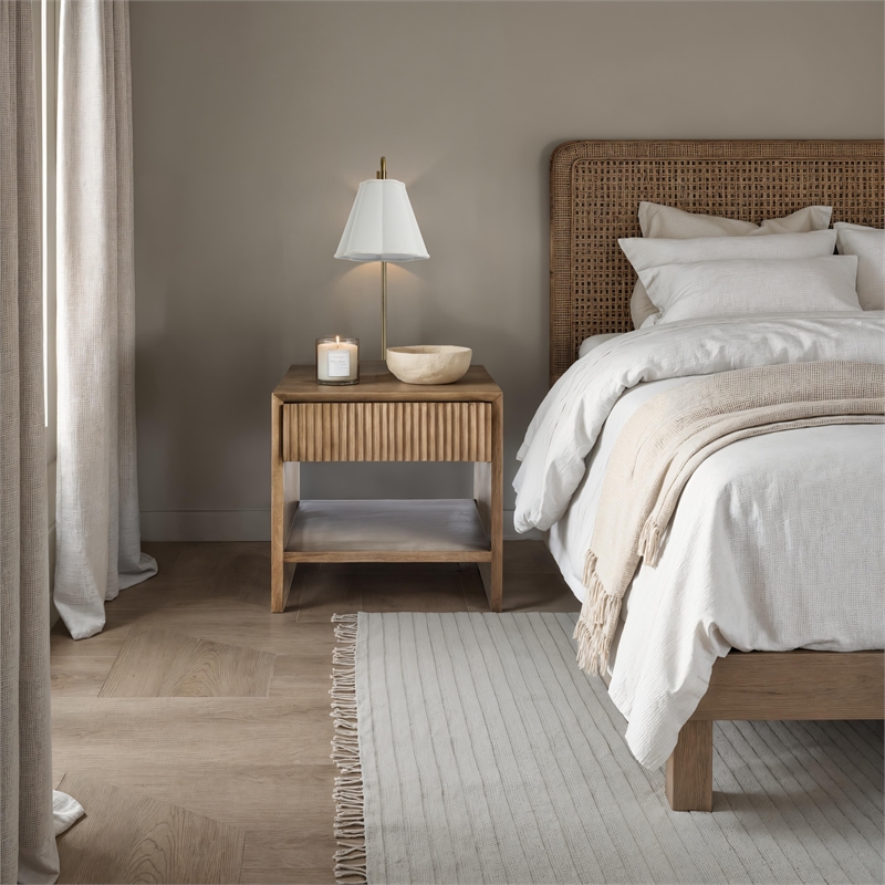 Jaime Indoor Mango Wood Side Table